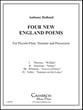 FOUR NEW ENGLAND POEMS FLUTE with Percussion and Narrator P.O.D. cover